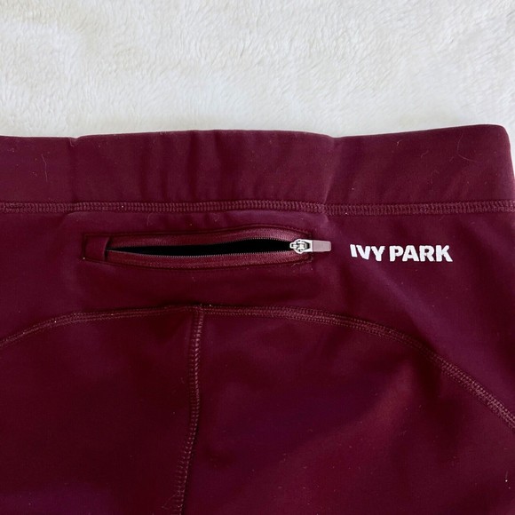 Ivy Parks Womens Leggings Size Small Purple Maroon Midrise Stretch Ankle - Picture 9 of 10